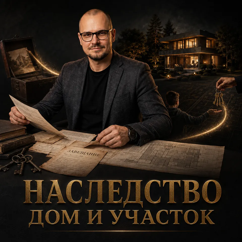 Артём Плужников разбирает завещание и старые документы на дом и земельный участок