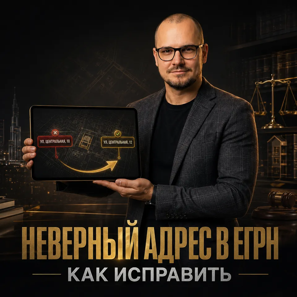 Артём Плужников показывает на карте исправление неверного адреса объекта в ЕГРН