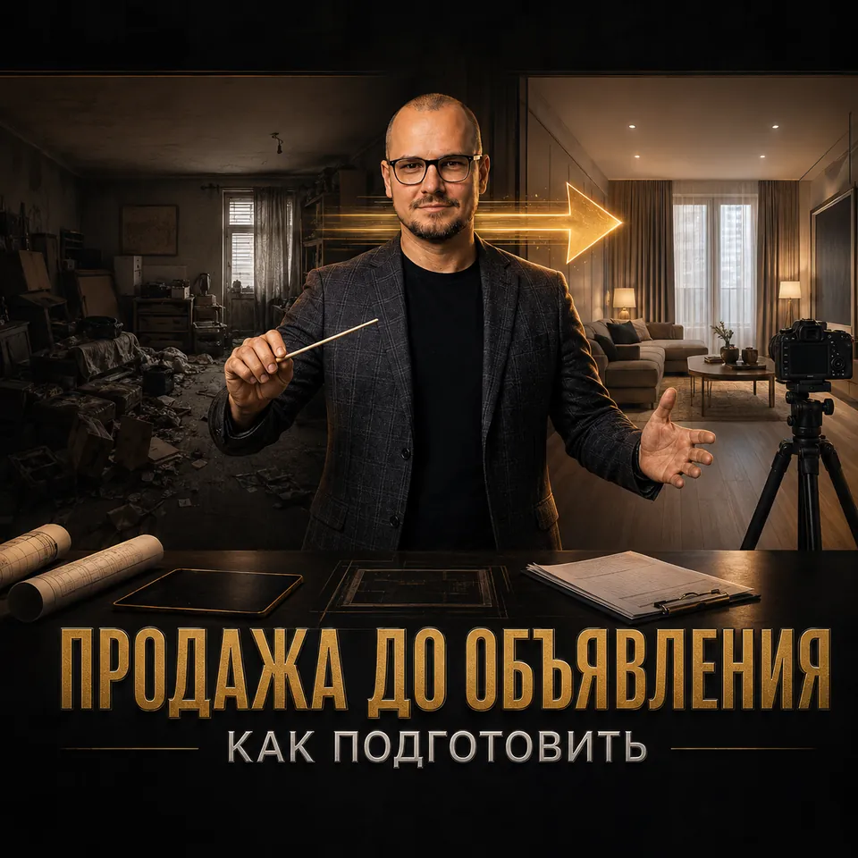Артём Плужников показывает превращение неподготовленной квартиры в готовый к продаже объект